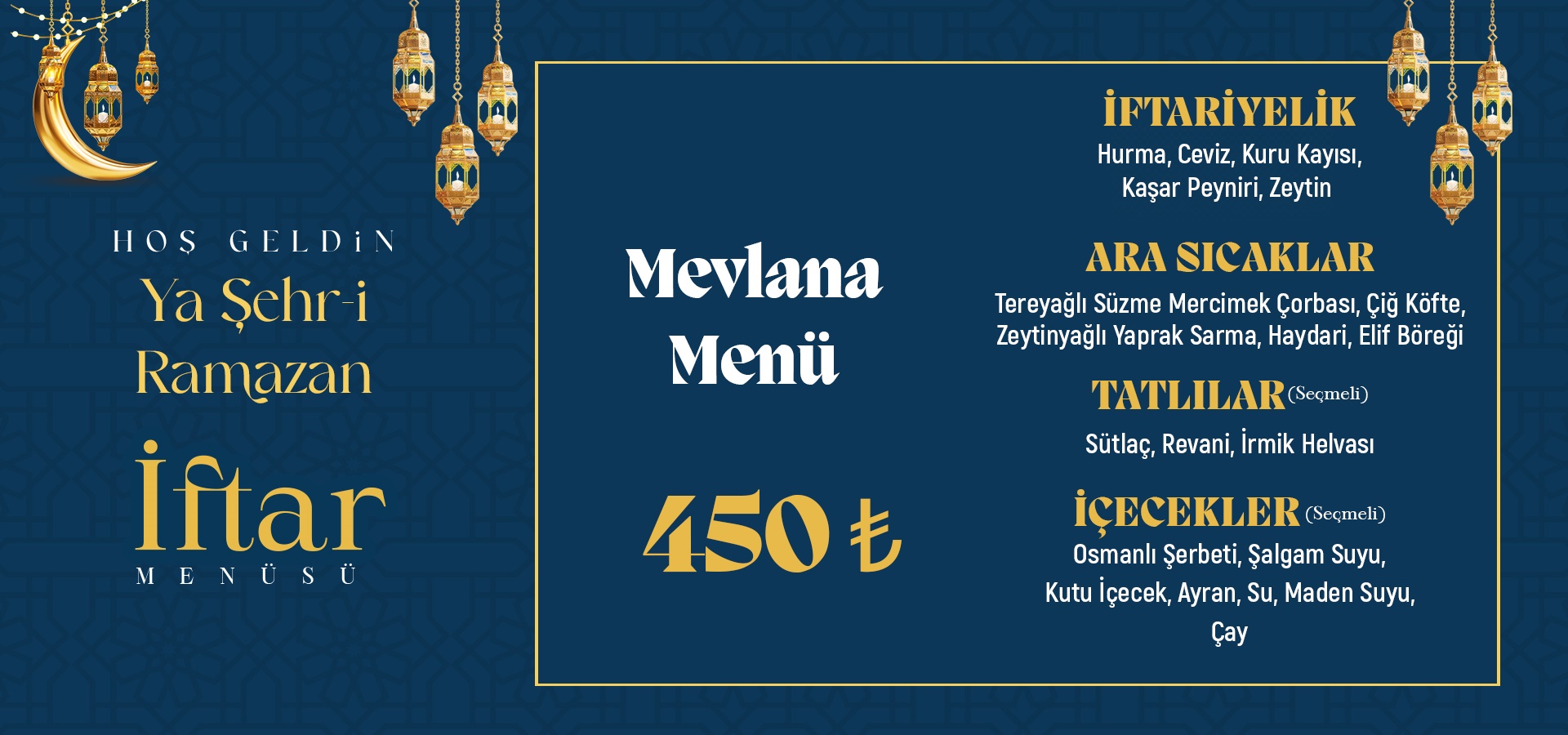 Mevlana Menü